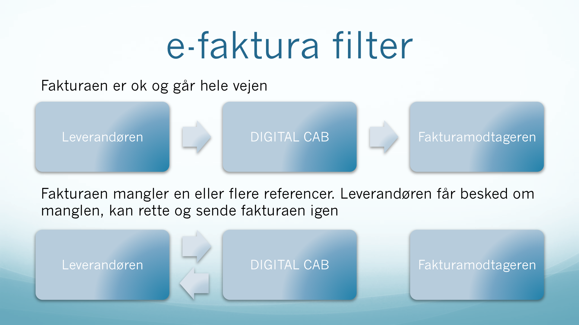 DIGITAL CAB e-faktura filter